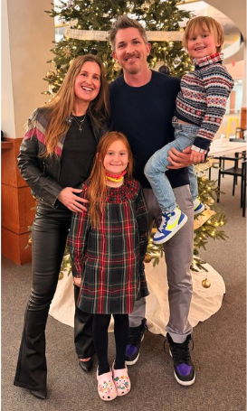 Chris White with his family
